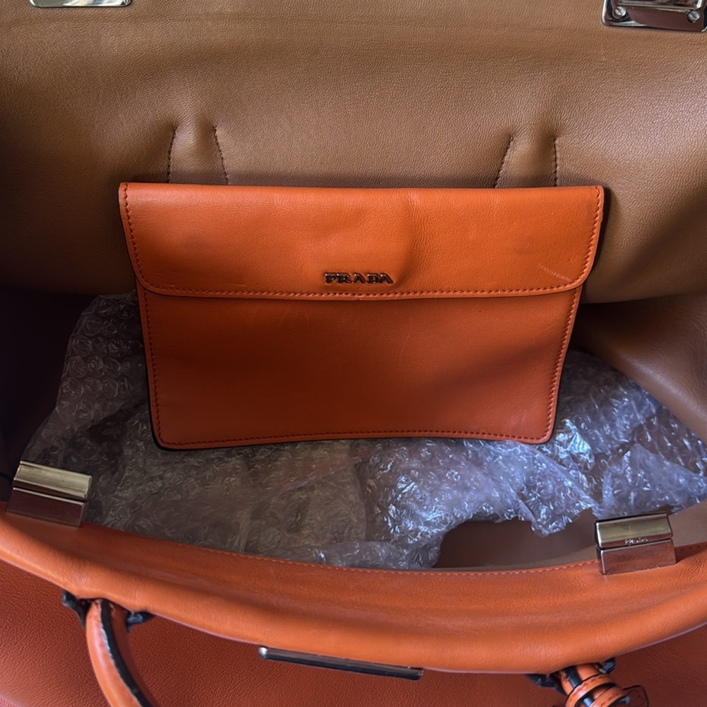 Prada Orange Leather Bag - Picture 10 of 12